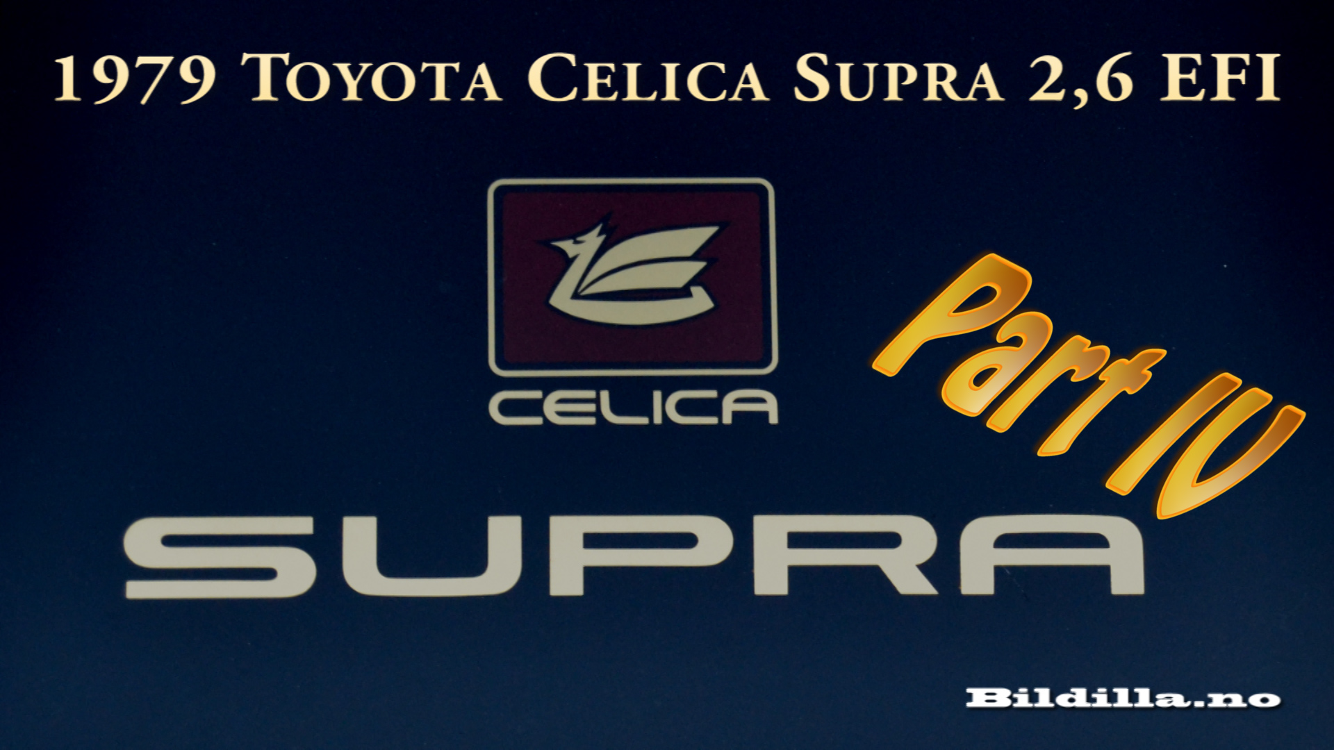 79 Toyota Celica Supra restaurering