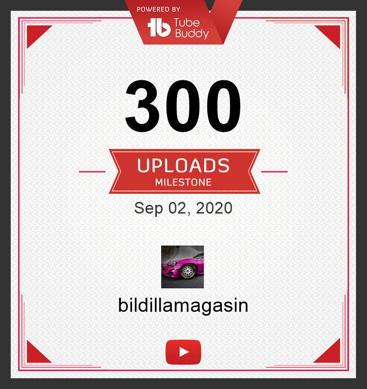 300 videoer på YouTube kanalen