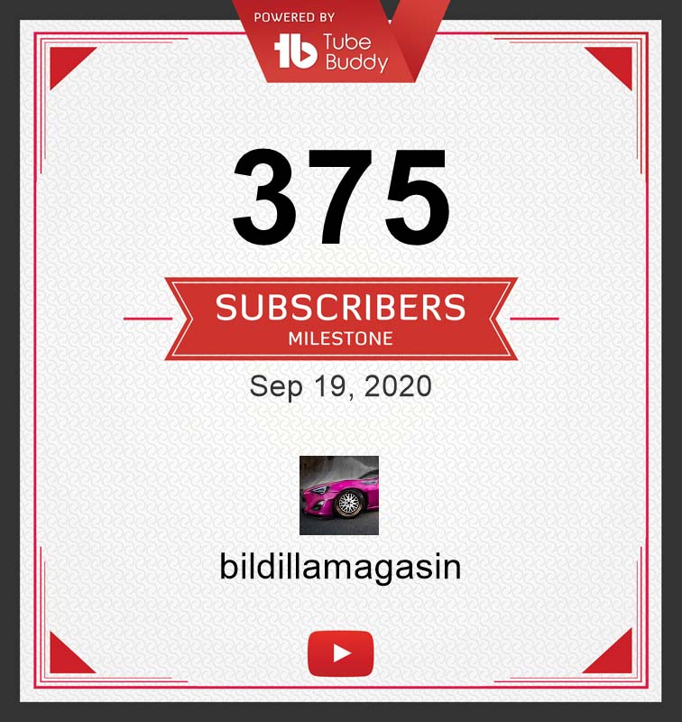 YouTube Milestone: 375 følgere