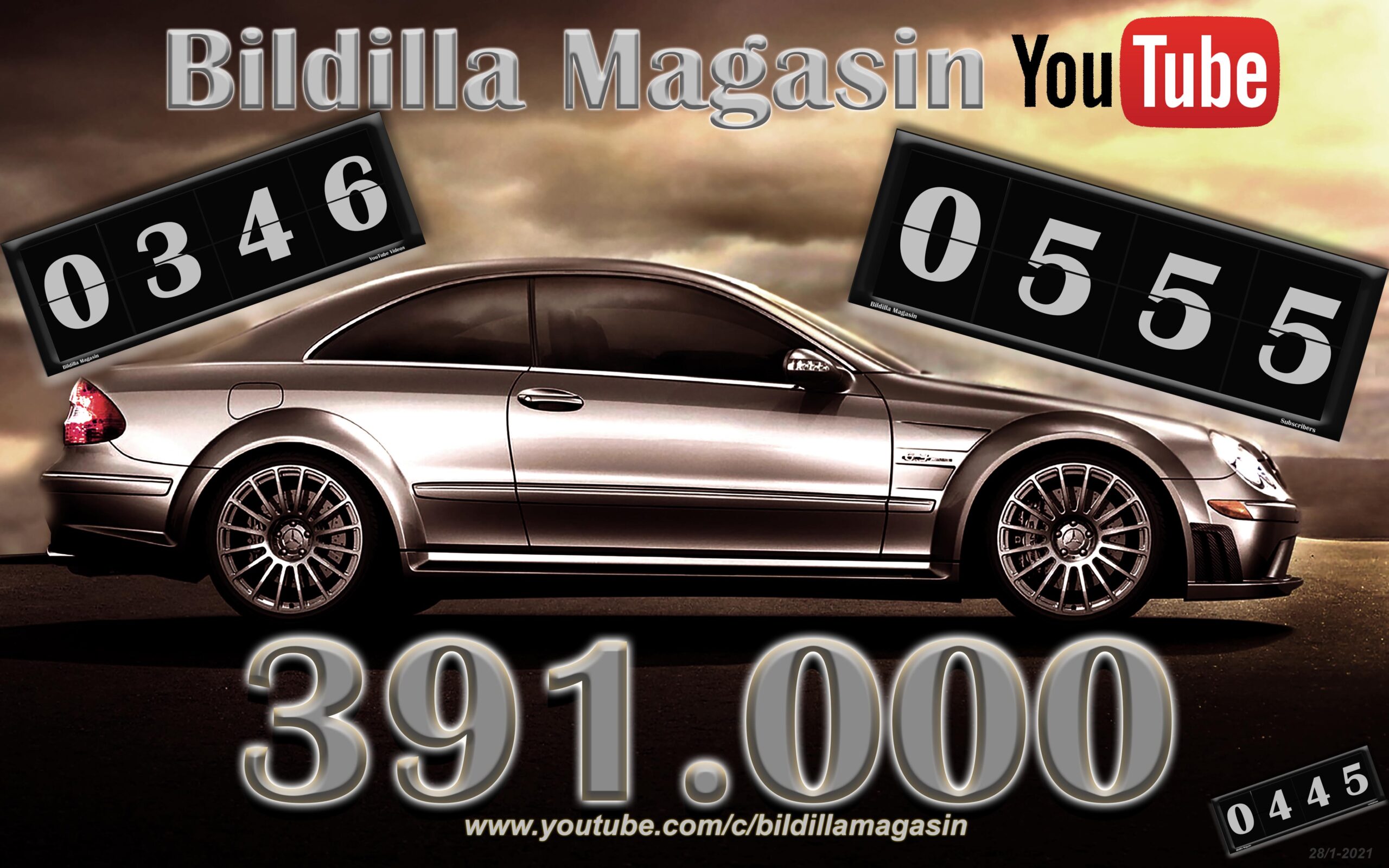 555 subs – 346 videoer!