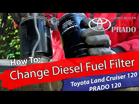 Bytte av diesel filter – Toyota Land Cruiser / PRADO 120 – 3.0 D4D