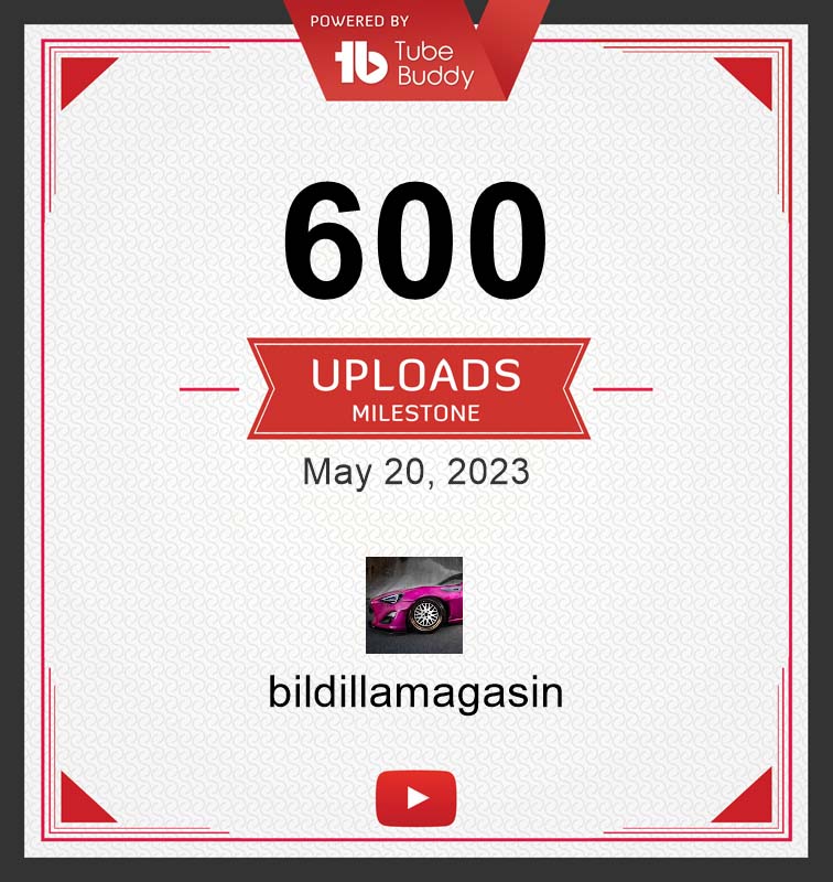 600 Videoer på YouTube