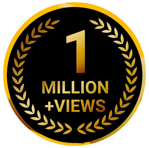 1 million video visninger på YouTube kanalene