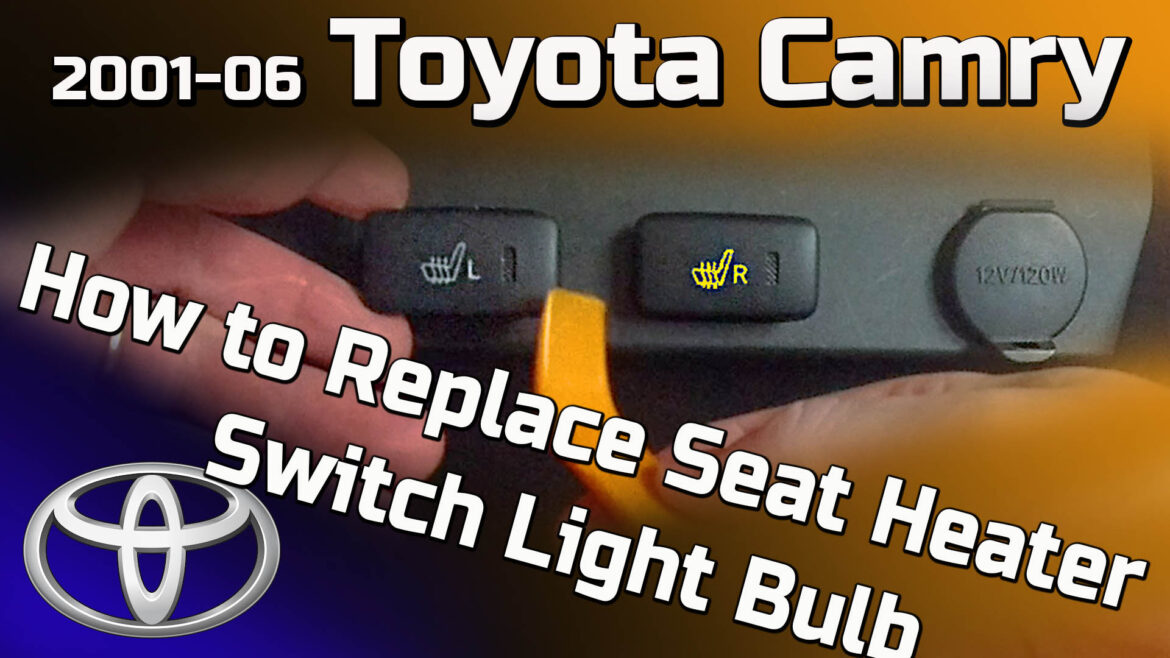 Bytte av pære på setevarme knappene. 2001-2006 Toyota Camry